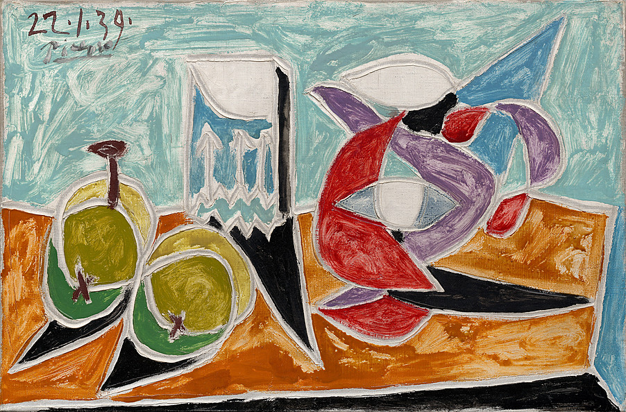 Picasso 1939 Still Life Fruits and Pitcher